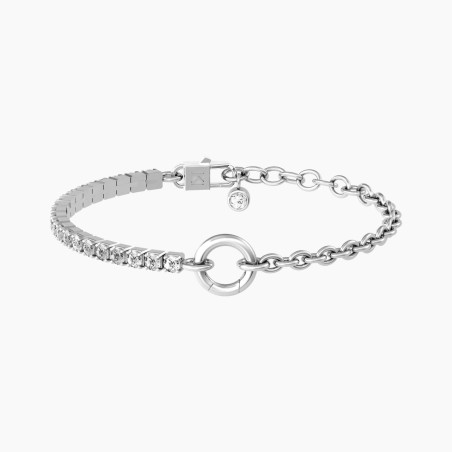 BRACCIALE DUETTO IN ACCIAIO CON ZIRCONI KIDULT 732193 KIDULT