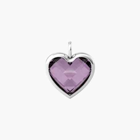 CIONDOLO GRANDE CUORE VIOLA DONNA KIDULT  741088 KIDULT