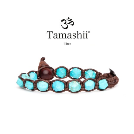 BRACCIALE DIAMOND CUT TURCHESE TAMASHII BHS911-7 TAMASHII