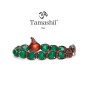 BRACCIALE DIAMOND CUT AGATA VERDE UOMO-DONNA TAMASHII 