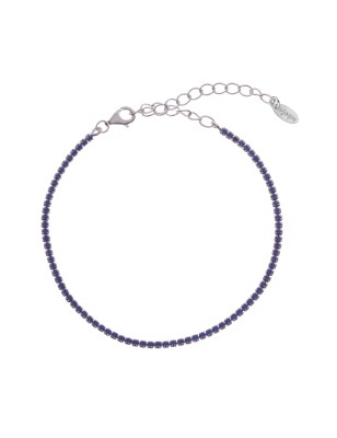 BRACCIALE TENNISMANIA ZIRCONI BLU DONNA AMEN  BT1BBL17 AMEN