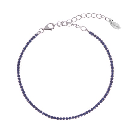 BRACCIALE TENNISMANIA ZIRCONI BLU DONNA AMEN  BT1BBL17 AMEN