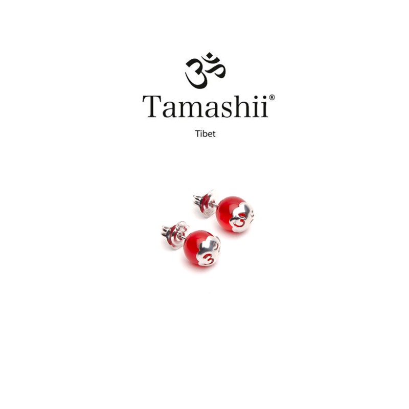 ORECCHINI AGATA ROSSO PASSIONE DONNA TAMASHII 