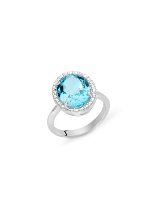 ANELLO OVALE M14 DONNA MILUNA GEMMA DEL CIELO