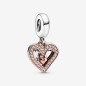 CHARM PENDENTE CUORE DISEGNATO DONNA PANDORA 