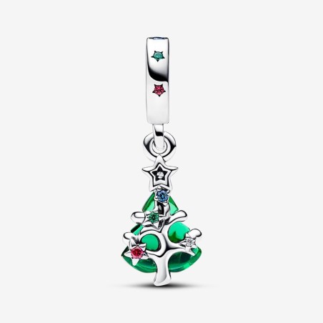 CHARM PENDENTE ALBERO DI NATALE STELLE DONNA PANDORA 