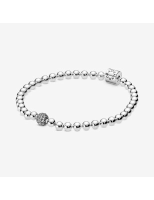 BRACCIALE SFERE E PAVE' 17CM DONNA PANDORA  598342CZ-17 PANDORA