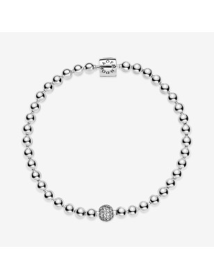 BRACCIALE SFERE E PAVE' 17CM DONNA PANDORA  598342CZ-17 PANDORA