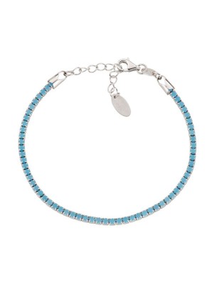 BRACCIALE TENNIS ZIRCONI TURCHESI DONNA AMEN 