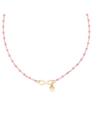 COLLANA INFINITO SMALTO FUCSIA DONNA AMEN CLSMINGF1 AMEN