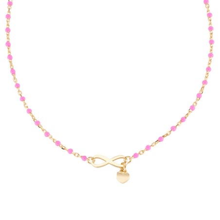 COLLANA INFINITO SMALTO FUCSIA DONNA AMEN CLSMINGF1 AMEN