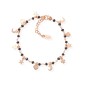 BRACCIALE CHARMS CRISTALLI NERI ROMANCE DONNA AMEN 