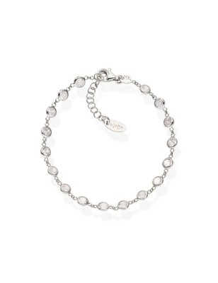 BRACCIALE GOCCE ZIRCONI BIANCHI DONNA AMEN  BRGOBB3 AMEN