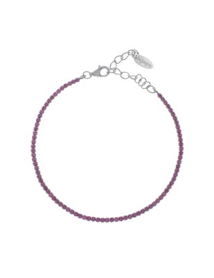 BRACCIALE TENNISMANIA ZIRCONI FUCSIA DONNA AMEN  BT1BR17 AMEN