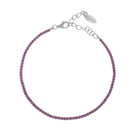 BRACCIALE TENNISMANIA ZIRCONI FUCSIA DONNA AMEN  BT1BR17 AMEN