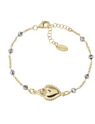 BRACCIALE DORATO SACRO CUORE DONNA AMEN