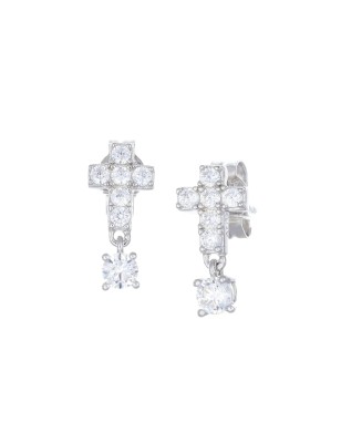 ORECCHINI CROCE E PUNTO LUCE DONNA AMEN  EPCBBZ AMEN