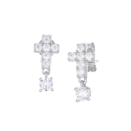 ORECCHINI CROCE E PUNTO LUCE DONNA AMEN  EPCBBZ AMEN