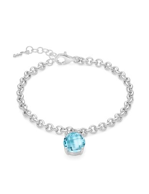 BRACCIALE TOPAZIO TONDO DONNA MILUNA GEMMA DEL CIELO BRD914 MILUNA