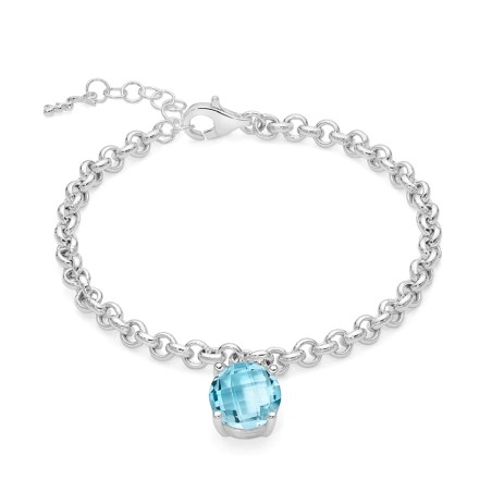 BRACCIALE TOPAZIO TONDO DONNA MILUNA GEMMA DEL CIELO BRD914 MILUNA