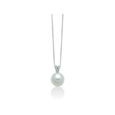 COLLANA ORO BIANCO DIAMANTI DONNA MILUNA LE PERLE PCL5706X MILUNA